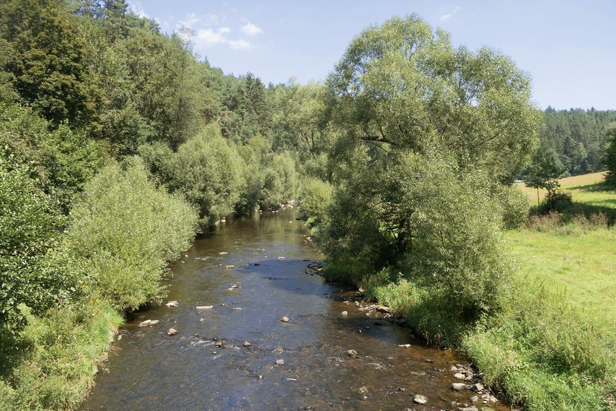 File:Tussen Pořešín (Kaplice) en Besednice, de Malše IMG 6104 2018-07-31 13.17.jpg