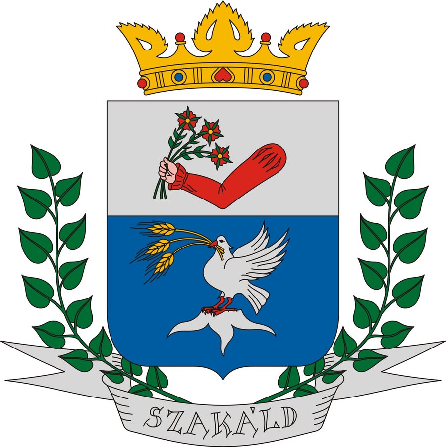 Coat of arms of Szakáld, Hungary