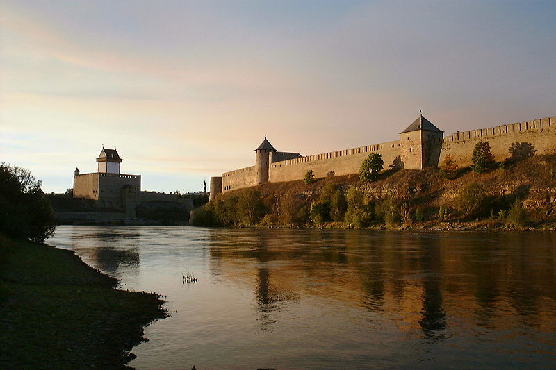 Hermannsfeste Narva und Festung Iwangorod